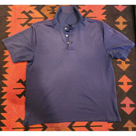 Ben Hogan Men's Navy Blue Short Sleeve Polo Shirt - Picture 1 of 16